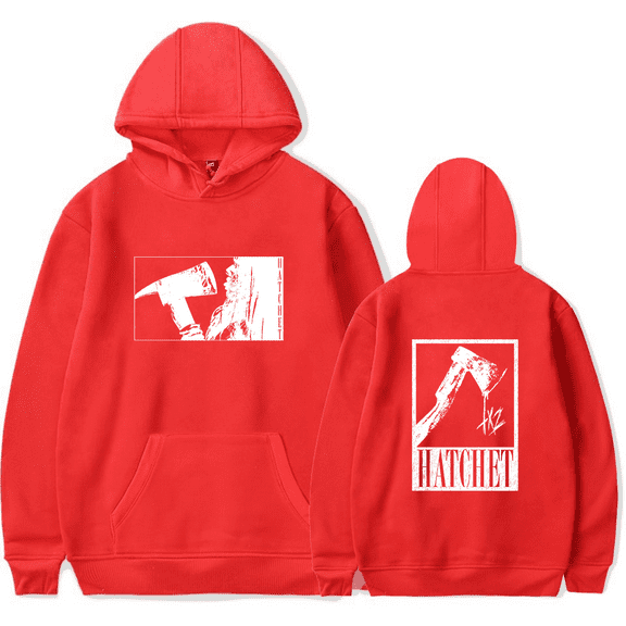 TX2 Hatchet Hoodie Men's Hip Hop Printing Pullover Hooded Sweatshirts