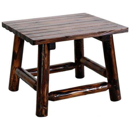 TX93702 Char-Log Solid Wooden End Table