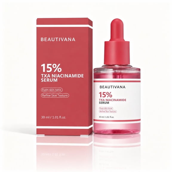 Beautivana TXA Niacinamide Hydrating Facial Serum, 30 mL Lightweight Brightening Serum for Dark Spots, Uneven Tone and Radiant-Looking Skin