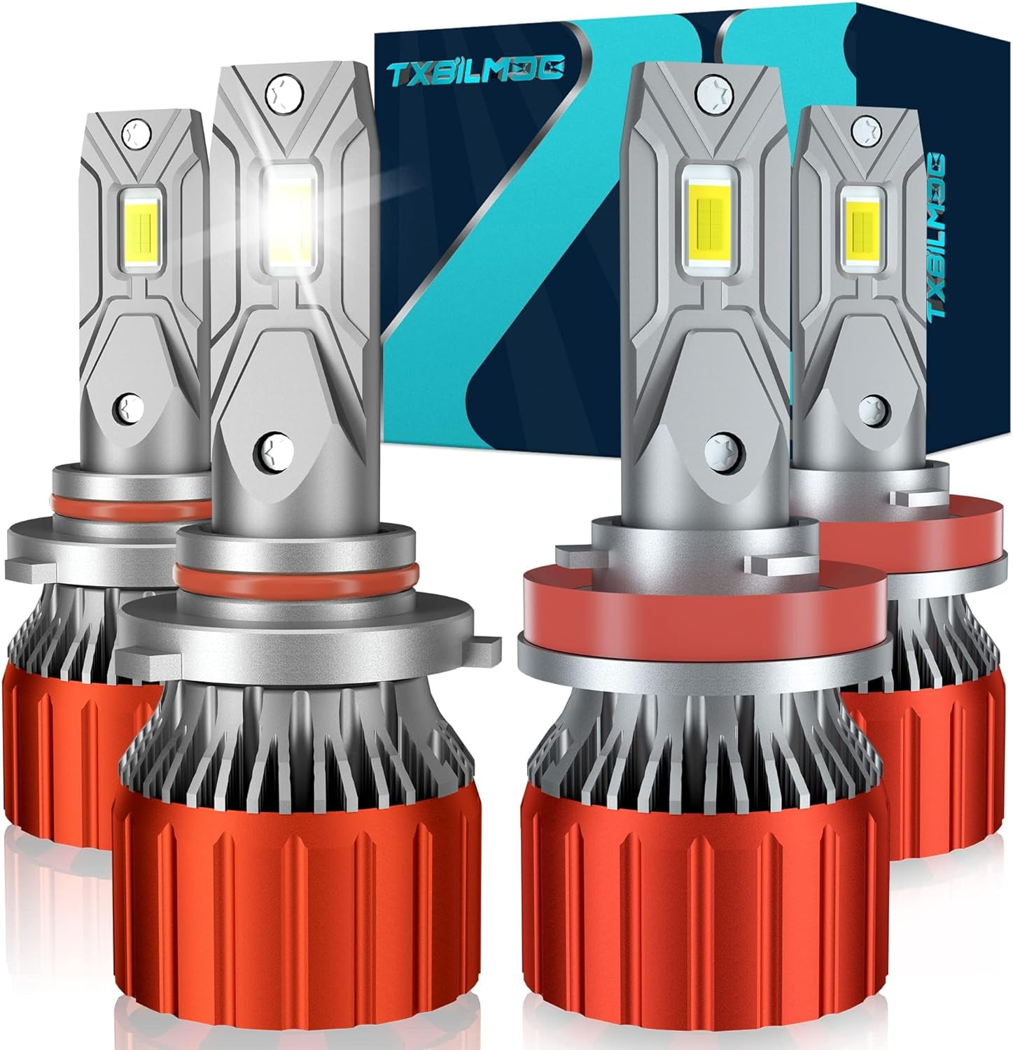 TXBILMOO 9005 H11 Led Bulbs Combo, H11/ H8/H9 9005/HB3 LED Light bulbs