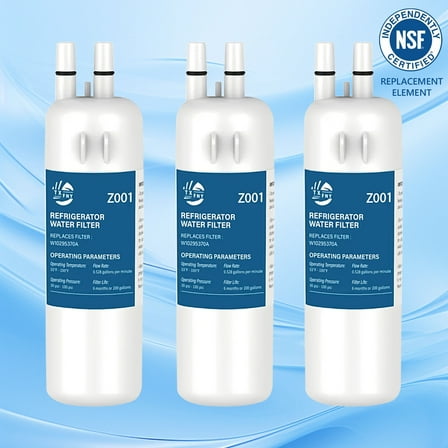 TXFNY EDR1RXD1 Refrigerator Water Filters,Compatible with Whirlpool Refrigerator Water filter 1, Compatible with W10295370, EDR1RXD1, P4RFWB, Kenmore 46-9081, Kenmore 46-9930,3 Pack