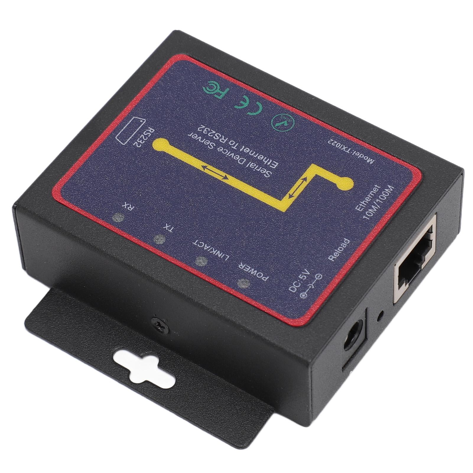 TXI022 RJ45 to RS232 Serial Network Adapter Bi Directional Transfer TCP ...