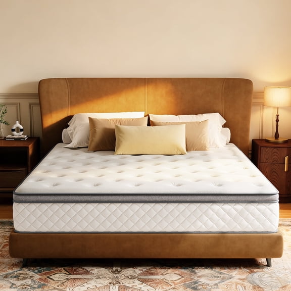 Babo Care Full Mattress, 12-Inch Memory Foam, Hybrid Mattress with Independent Pocket Springs, Isolated Motion, Pressure Relief, Mattress in a Box