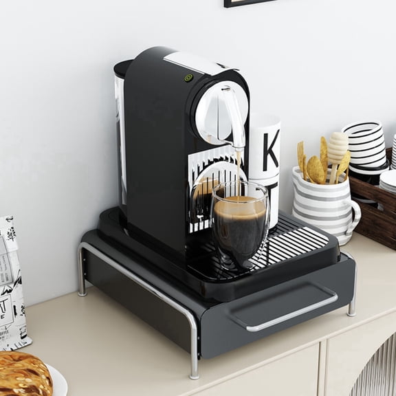 TXRUME Coffee Pod Storage Drawer for Nespresso Vertuo Capsules, Countertop Pod Organizer Holder for Coffee Station, Home, Office, Small, Black