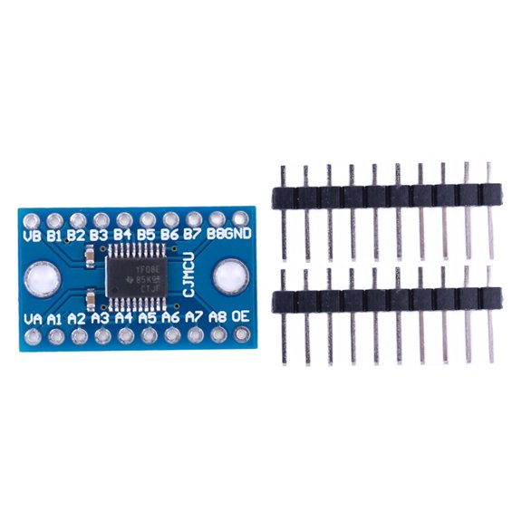 TXS0108E 8 Channel Bi-directional Logic Level Shifter Module, 1.2V-3.6V to 1.65V-5.5V Full-Duplex Level Converter for 3.3V 5V MCU I2C SPI Communication