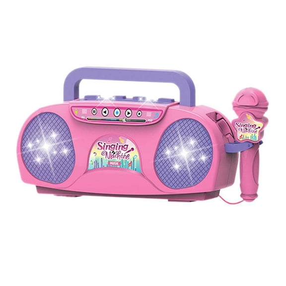 TXT-MAT​​RIX Bluetooth Karaoke Player with Wireless Mic, Portable Light Up Musical Toy, Outdoor & Travel Interactive Entertainment Set