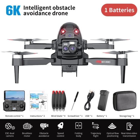 TXT-MATRIX Aerial Drone with 4K Camera, Brushless Motors, Obstacle Avoidance, Flight Path Tracking, Gesture Control Photography, Real-Time Transmission, Modular Battery & Speed Control