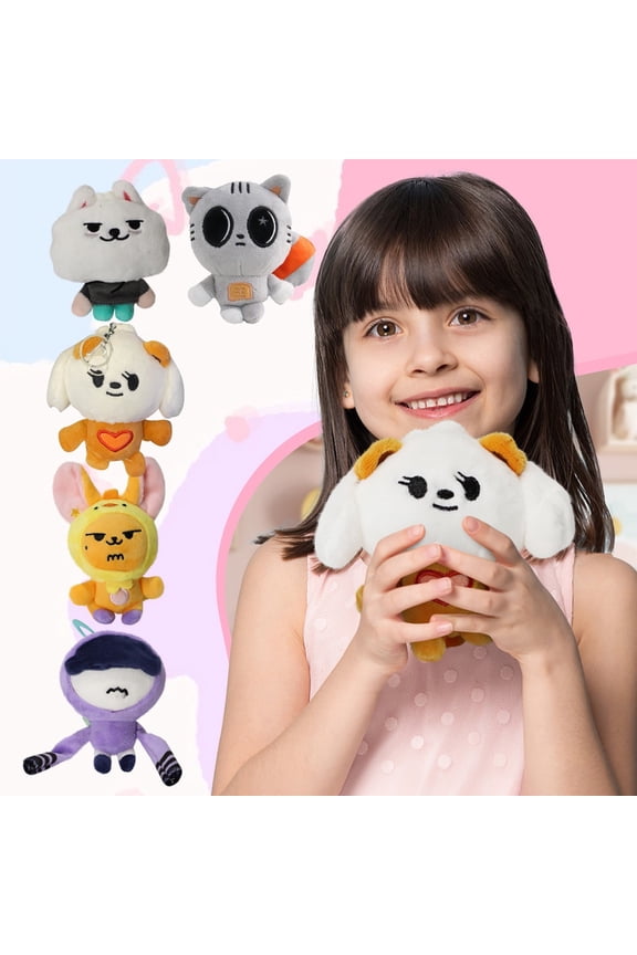 TXT Plush Keychain for Backpack, Cute Korean Idol Keychain Accessories Purse Charm Pendant Gift for Women