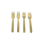 TXV Mart Wooden Disposable Forks, 100pcs, 6in Biodegradable Fork, Compostable Forks, Compostable Cutlery, Wooden Disposable Cutler