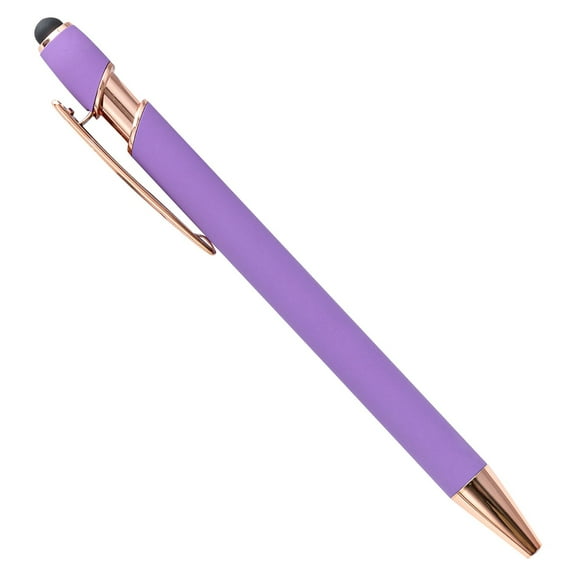 TXYRDXK 1 Pcs Ballpoint Pens, Fine Point Smooth Writing Pens, Soft Touch Pens for Writing Journaling Taking Notes Office Home (Purple)