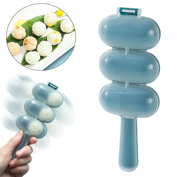 TXYRDXK 1 Pcs Blue Rice Ball Maker - Shake & Mold Rice Balls, Sushi Plates & DIY Kit, DIY Sushi Shake Rice Ball Shaped Molds