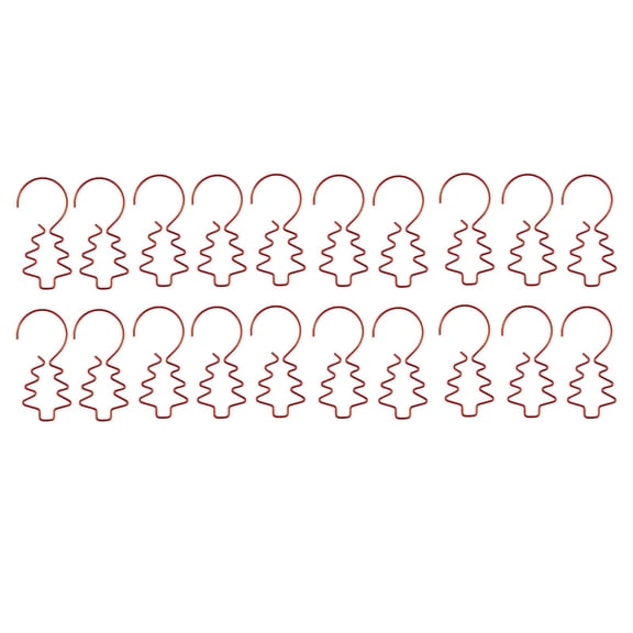 TXYRDXK 20 Pcs Christmas Decorative Ornament Hooks Ornament Bendable Metal Wire Hanging Hooks Tree Hooks for Xmas Tree Garland Holiday Home Decor