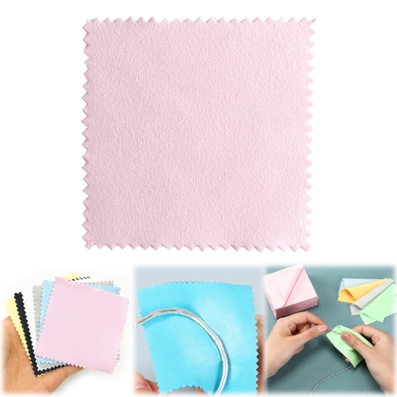 TXYRDXK 20pcs Jewelry Cleaning Cloth, Polishing Cloth for Sterling Silver Gold Platinum Brass and Copper Jewelry Small Polish Cloth, 3.15 x 3.15 Inch