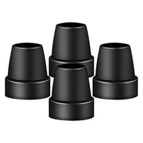 TXYRDXK 4-Pack Heavy Duty Walking Stick Tips - Reinforced Rubber Ferrules for Trekking Poles, Hiking Sticks & Canes - Universal Fit Non-Slip Replacement Caps
