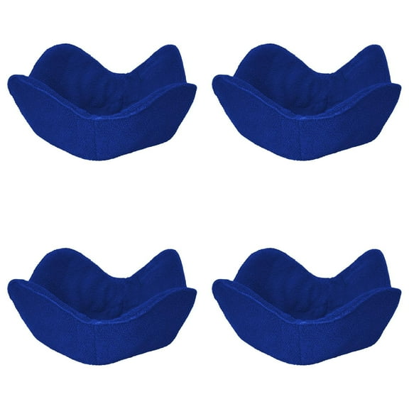 TXYRDXK 4 Pcs Microwave Bowl Cozy Holders 8.66" × 8.66" – Heat-Resistant Fabric Bowl Holders for Hot Food, for Standard Dishes up to 7.5" and Plates 8.1", Washable & Reusable, Blue