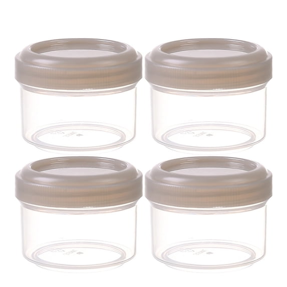 TXYRDXK 4Pcs 1.2 oz Salad Dressing Container, Reusable Condiment Containers Sauce Cups with Leak-proof Lids, Small Plastic Food Storage Dip Containers for Lunches, Freezer,Microwave & Dishwasher Safe