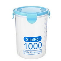 TXYRDXK Airtight Food Storage Containers with Lids, 1 PCS 1L Pasta Containers for Pantry Organization and Storage, BPA Free Kitchen Canisters for Spaghetti, Flour, Sugar and Noodles, Blue