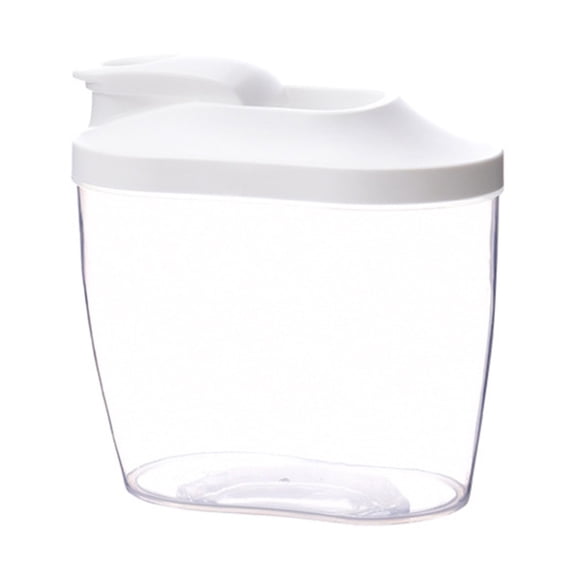 TXYRDXK Airtight Food Storage Containers - Pack of 1 (1L/34oz) - for Kitchen & Pantry - BPA-Free Cereal Containers with Bigger Spout Mouth for Easy Pouring, White