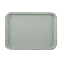 TXYRDXK Cafe Plastic Fast Food Tray, 12" x 9", Light Green, Durable Polypropylene with Slip-Resistant Surface, Stackable