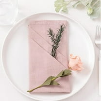 TXYRDXK Cloth Napkins Pink Fall Thanksgiving Washable Reusable Bulk Linen Cotton Napkins Set of 1 16"x16" for Wedding Party Bridal Birthday Dining Table Decorations