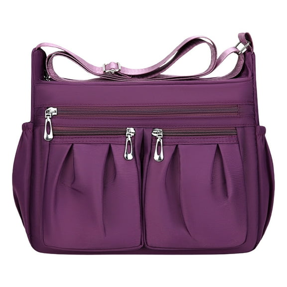 TXYRDXK Crossbody Tote Bag with Zipper Shoulder Messenger Aesthetic School Bag Work Large Multi Pocket Tote Bag for Women Handbag