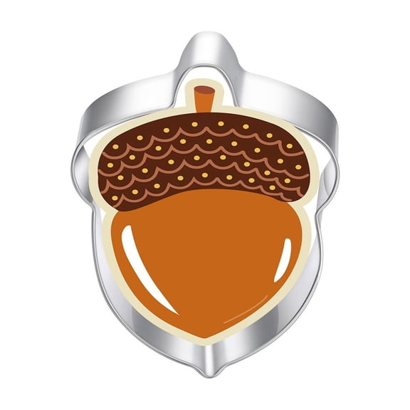 TXYRDXK Fall Thanksgiving Cookie Cutters 1Pcs - Acorn Shapes, Stainless Steel Autumn Themed Biscuit Cutter for Baking & Food Party Decor