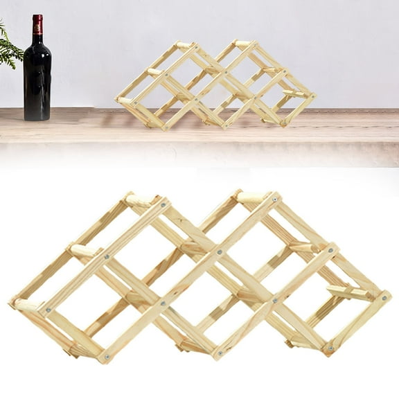 TXYRDXK Freestanding Stackable Wine Rack Organizer for Countertop and Cabinets with Foldable Design and Scratch-Resistant Protector