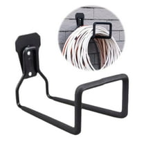 TXYRDXK Metal Garden Hose Holder - Heavy Duty Hose Hanger Wall Mounted Water Hose Holder for Outside Yard, Sturdy Hose Reel Hose Hooks for Water Hose, Black
