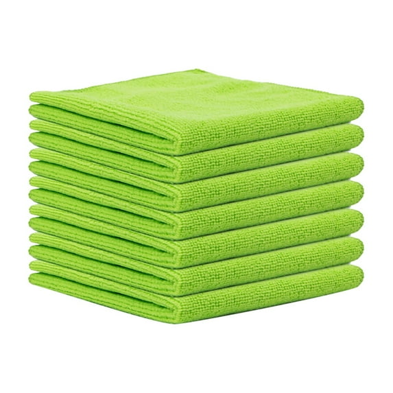 TXYRDXK Microfiber Cleaning Cloth, 5 Pack Cleaning Rags, Absorbent, Streak Free, Non-Abrasive, Reusable and Washable, Cleaning Towels, 12"X12"(Green)