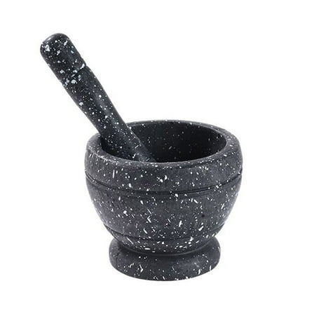 TXYRDXK Mortar and Pestle Set - Unpolished Heavy Granite for Enhanced Performance and Organic Appearance