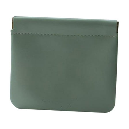 TXYRDXK Personalized Snap Closure Leather Organizer Pouch, 1Pcs Lambskin Pocket Cosmetic Bag Portable Self-Closing Small Makeup Bag for Purse Women Mini Travel Coin Storage Pouches