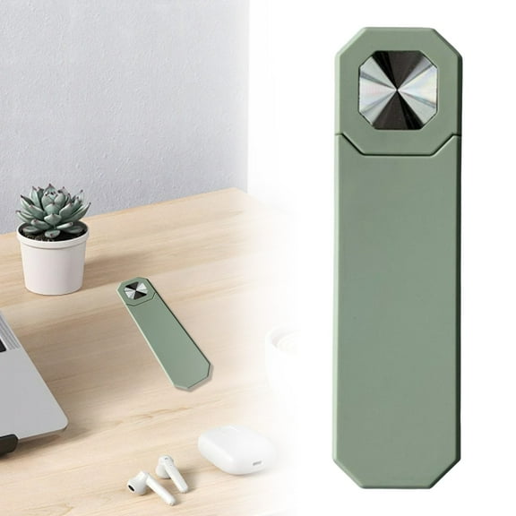 TXYRDXK Telescopic Laptop Stand, Magnetic Phone Holder, Aluminum Slim Computer Monitor Side Mount Clip for All Phones, Portable Computer Expansion Bracket, Light Green