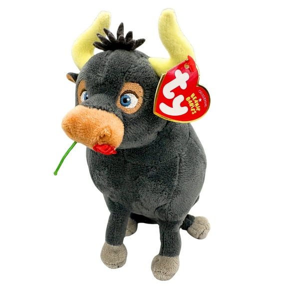 TY 6" Ferdinand The Bull Beanie Babies Plush Stuffed Animal With Ty Heart Tags