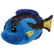 TY Aqua Blue Fish Beanie Boo Small 6 inch - Stuffed Animal (37243)