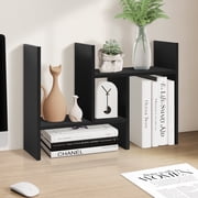TY Arts & Culture Desktop Organizer Office Storage Desk Rack Adjustable Organization Wood Display Shelf