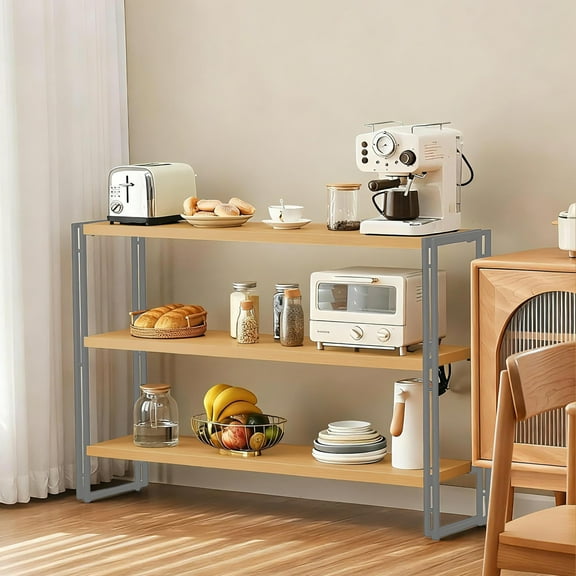 TY Arts & Culture Wall Ladder Shelf, 3 Tier Tree Bookshelf 47"W Small Bookshelf for Living Room, Office