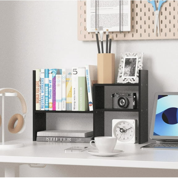 TY Arts & Culture Wood 1-Compartment Desktop Organizer, Black, 1 Count, 1 Pack