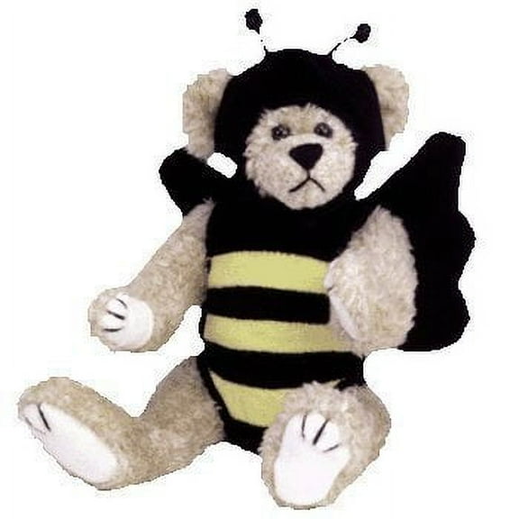 TY Attic Treasures Beezee Bear Bumble Bee Jointed 8" Teddy