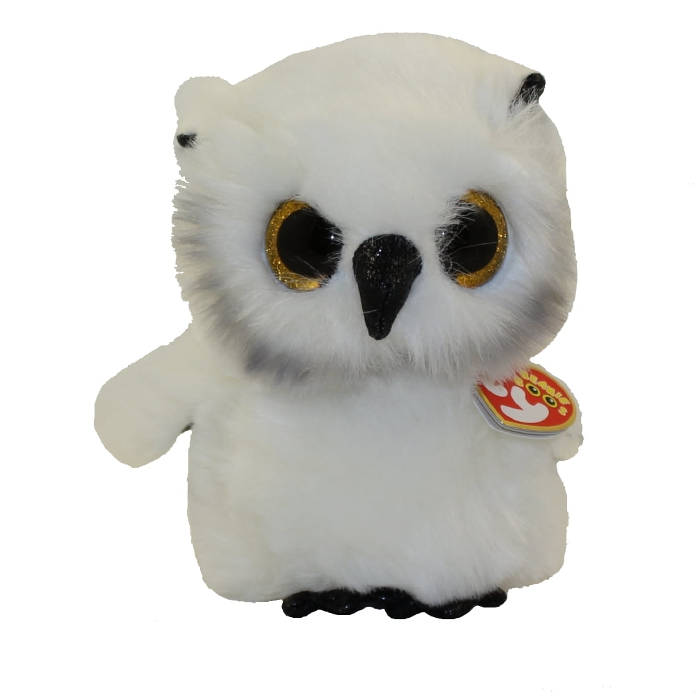 TY Beanie Boo Plush Toy Stuffed Animal Austin the White Owl 6 Walmart