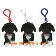 thumbnail image 1 of TY Beanie Babies - BO the Portuguese Water Dogs (Set of 3 - Plastic Key Clips) (3.5 inch), 1 of 1