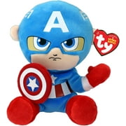 TY Beanie Babies Captain America (Soft Body) - 6"
