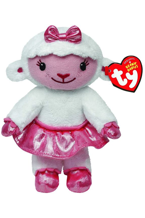 Beanie Babies Disney - Doc McStuffins Lambie the Lamb Plush (BONUS ONE RANDOM TY ERASER)