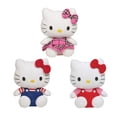 thumbnail image 1 of TY Beanie Babies - HELLO KITTY (Set of 3 - Tartan Plaid, Blue & Red Overalls), 1 of 1