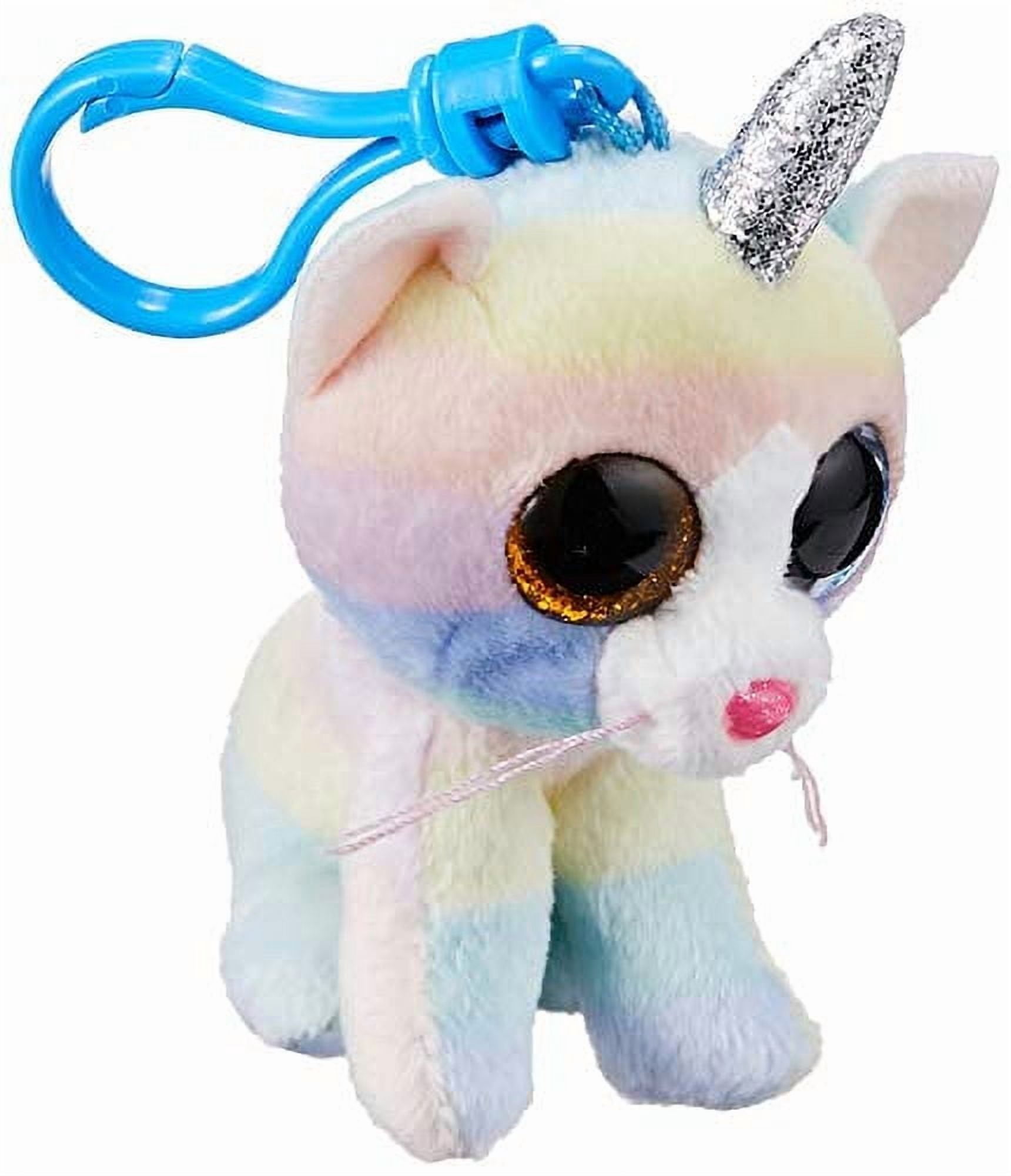 Ty Small TY Small Stuffed Animal - Beanie Babies Heather the Cat Backpack Clip 4 ...