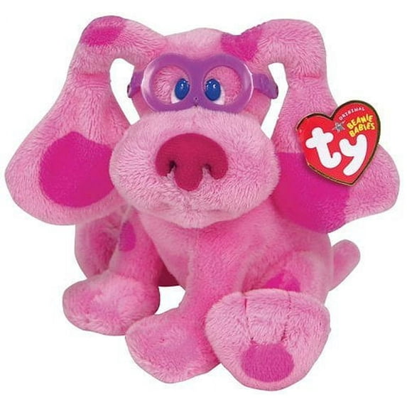 TY Beanie Babies - MAGENTA From Blues Clues (Regular Size 6" Plush)(BONUS 1 RANDOM TY ERASER)