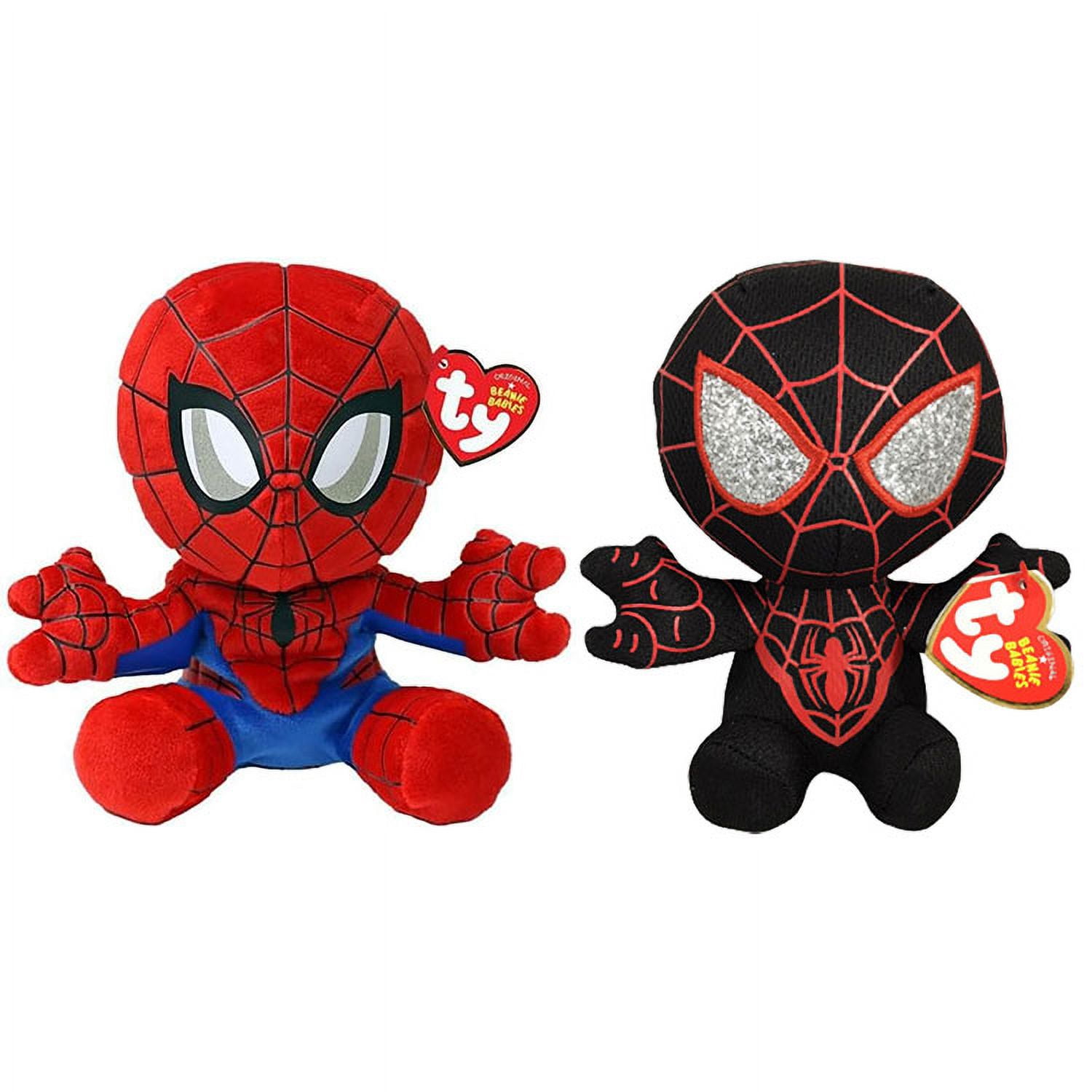 TY Beanie Babies Marvel Super Heroes SET OF 2 (SpiderMan & Miles