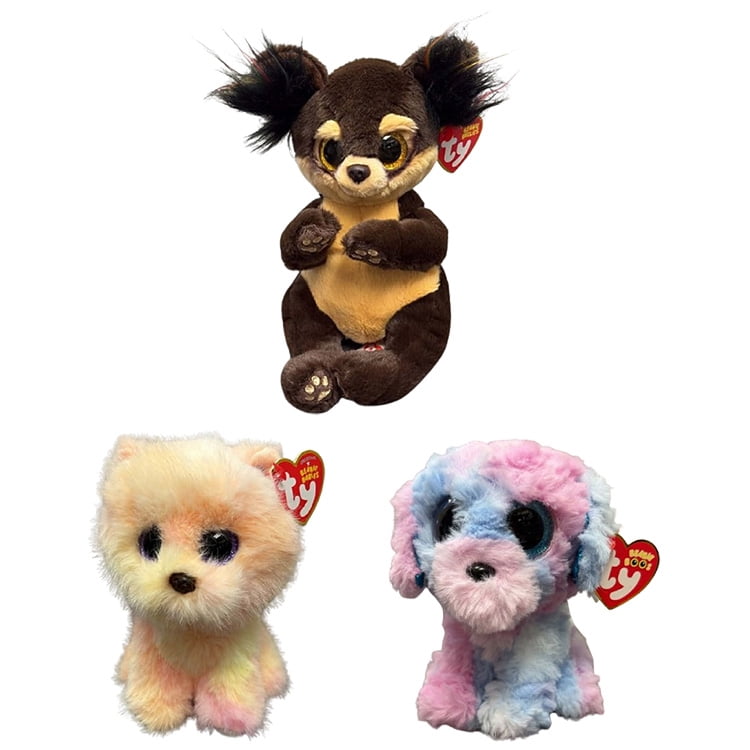 TY Beanie Babies - SET OF 3 Spring 2026 Dogs (Palmer, Toffee