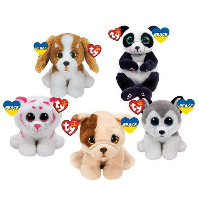 TY Beanie Babies SET OF 5 UKRAINE PEACE TAG BEANIES Houghie