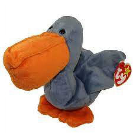 TY Beanie Babies Scoop - The Pelican Bird , Retired, new