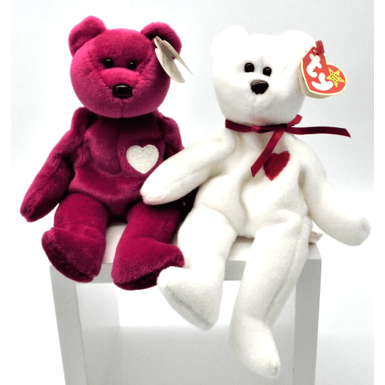 ty BeanieBuddy バレンティナ Valentina エクストララージ TY Beanie Babies - Set Of 2 Valentina and Valentino Bears Plush